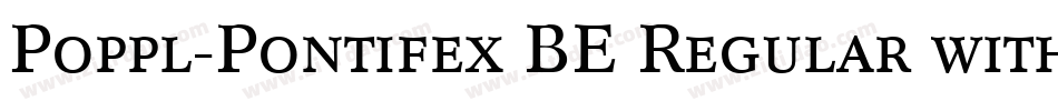 Poppl-Pontifex BE Regular with Small Caps字体转换